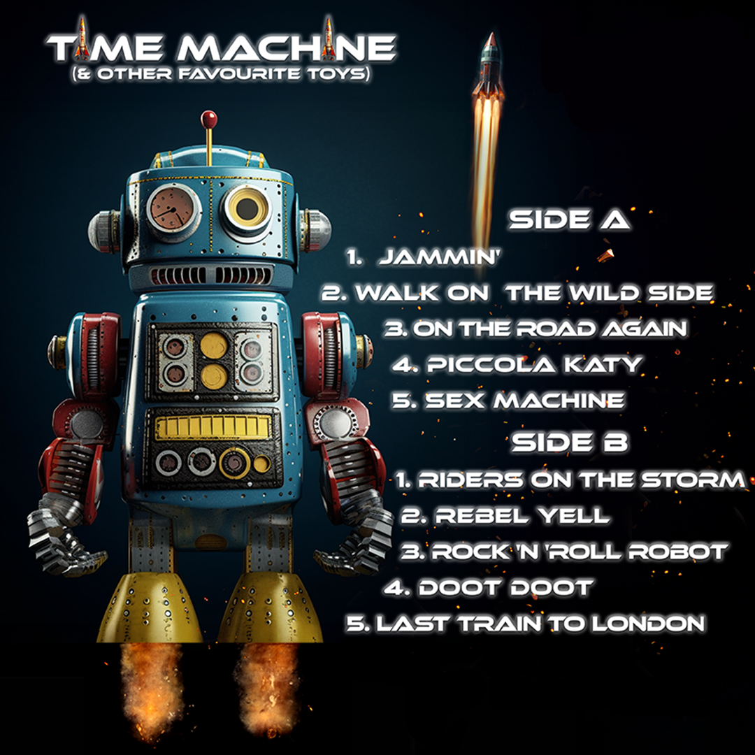 Back cover album Time Machine dei Rockets